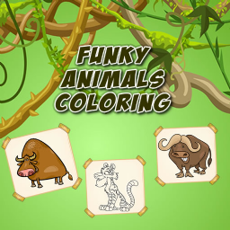 Funky Animals Coloring